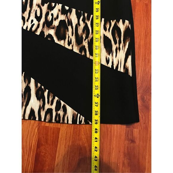 CHICO'S Black Animal Print Dress size 1.5 M/10. - Picture 11 of 12